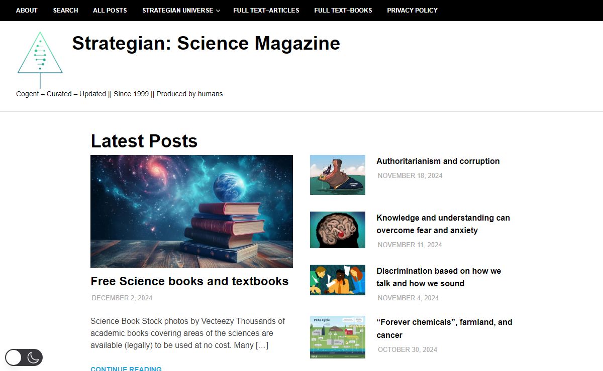 Latest Posts - Strategian: Science Magazine
