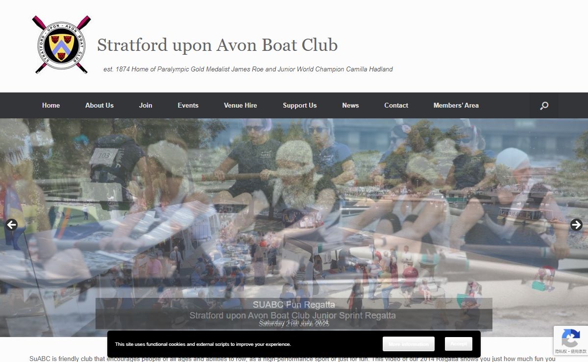 Stratford upon Avon Boat Club – est. 1874 Home of Paralympic Gold Medalist James Roe and Junior World Champion Camilla Hadland