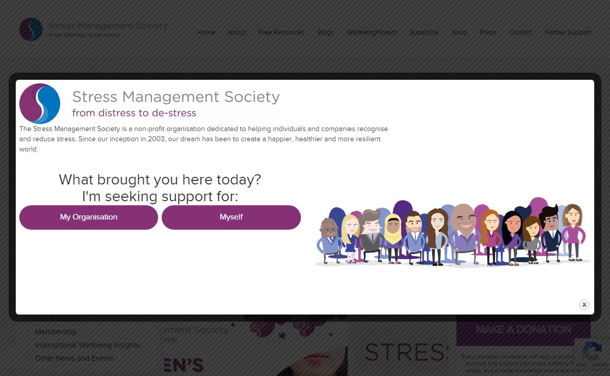 The Stress Management Society - From Distress to De-Stress