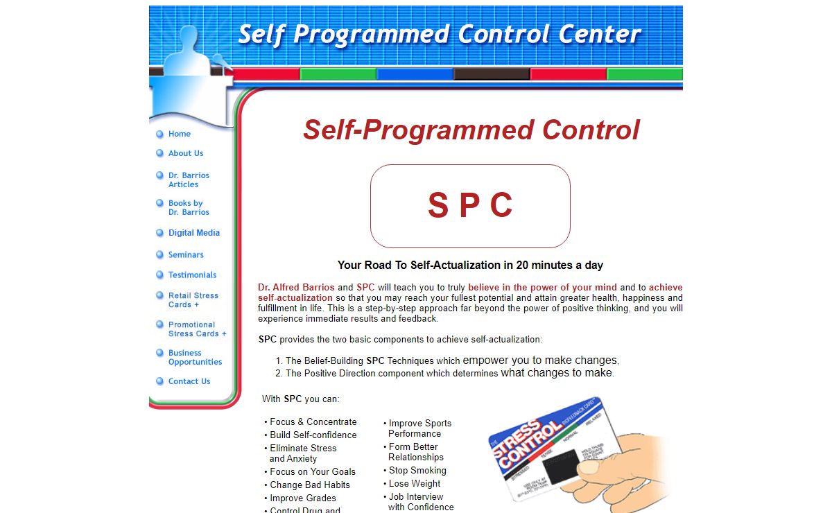Self-Programmed Control of habits & addictions