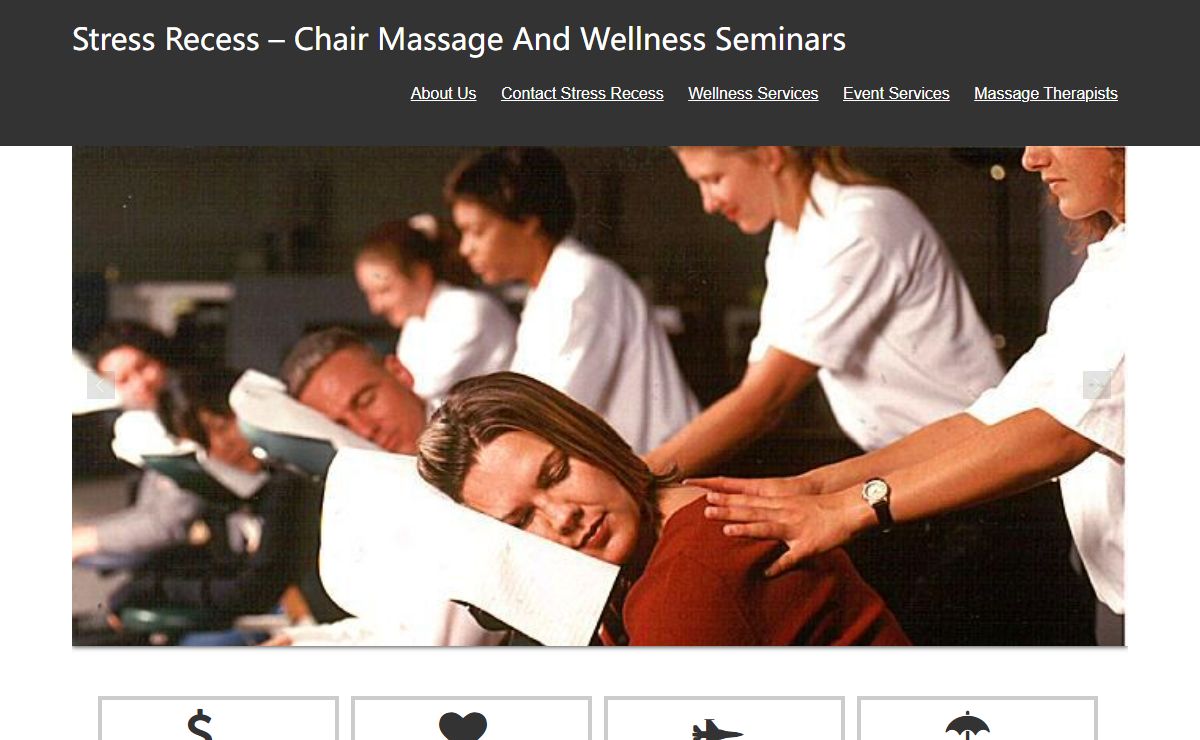 Stress Recess - Corporate Chair Massage, Wellness & Event Services