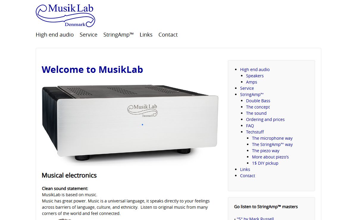 MusikLab Denmark – High end audio electronics