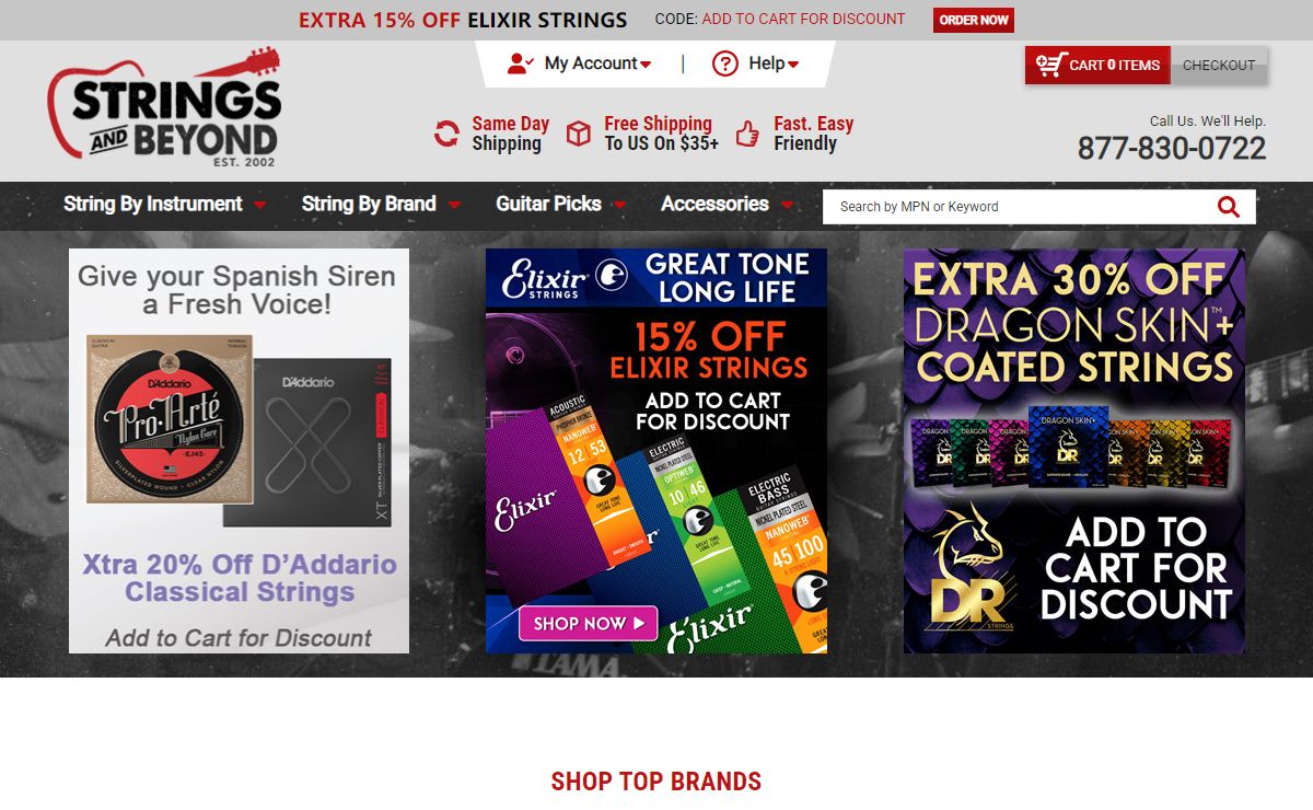 Guitar Strings and Beyond - Buy Guitar Strings Online and Save!