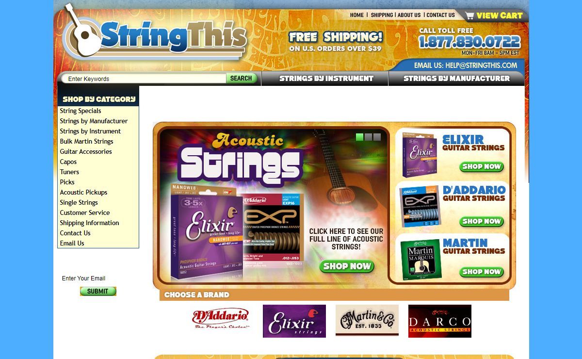 String This - Buy Guitar Strings and Accessories Online and Save!