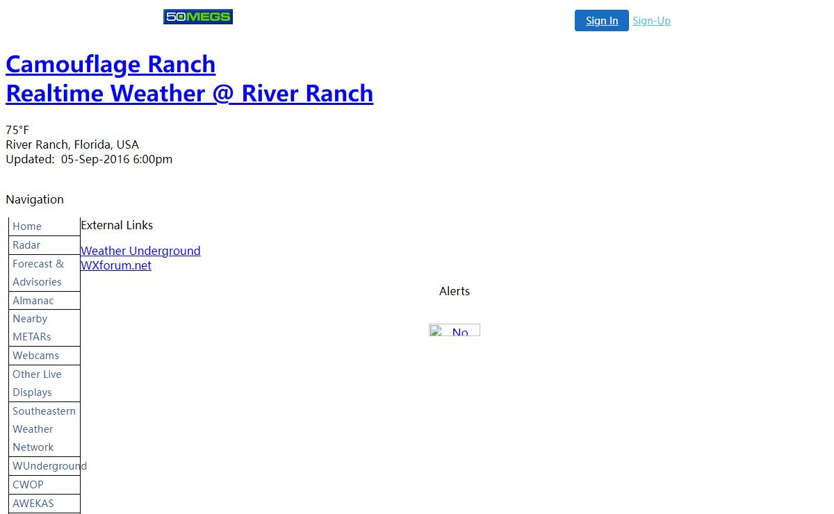 Camouflage Ranch<BR>Realtime Weather and Solar (Work In Progress) - Home