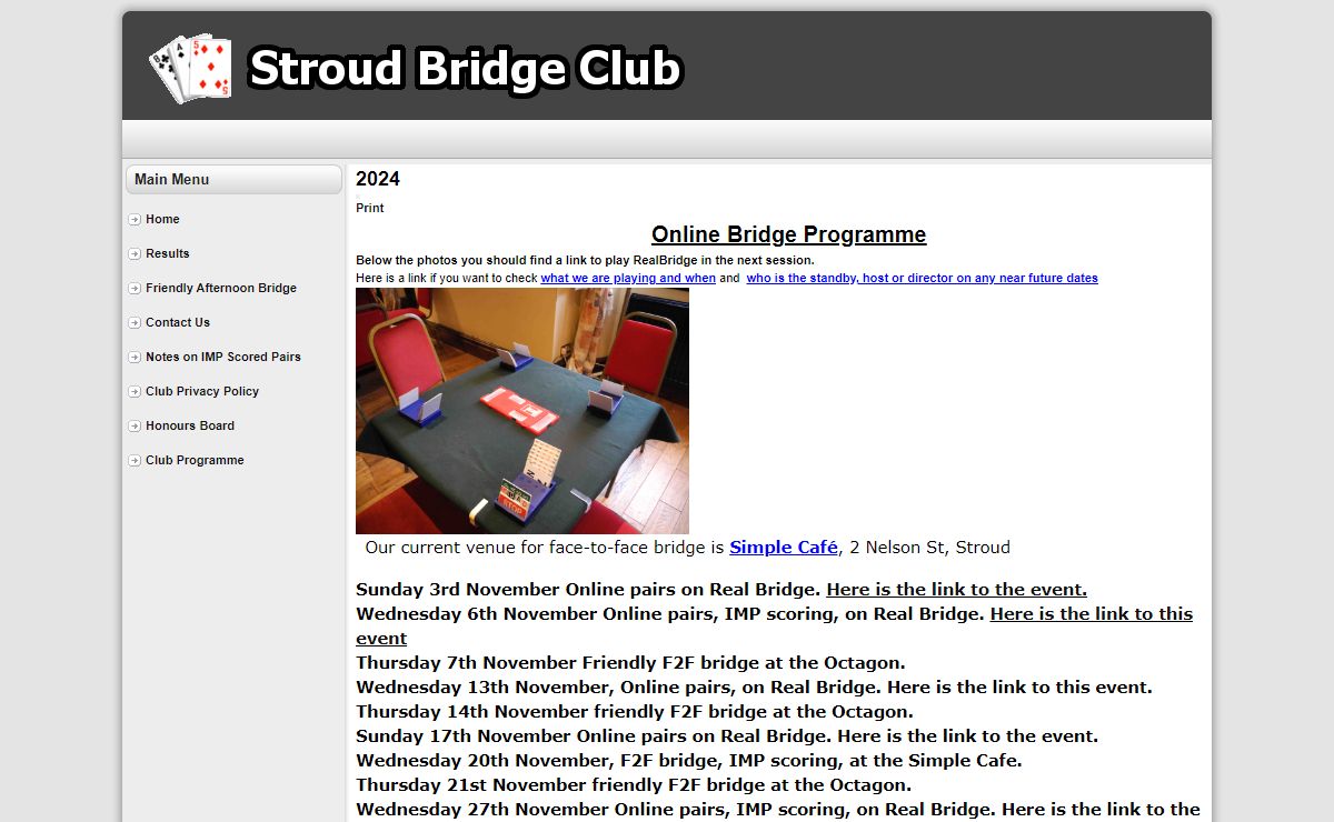 Stroud Bridge Club - Home