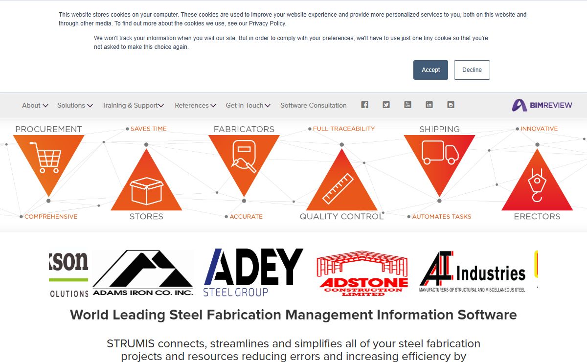 STRUMIS Steel Fabrication Software MRP