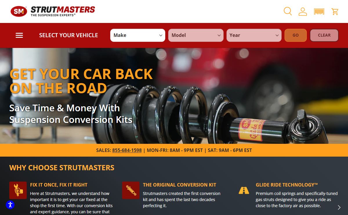 Air Suspension Conversion Kits, Struts,Suspension Parts | Strutmasters
