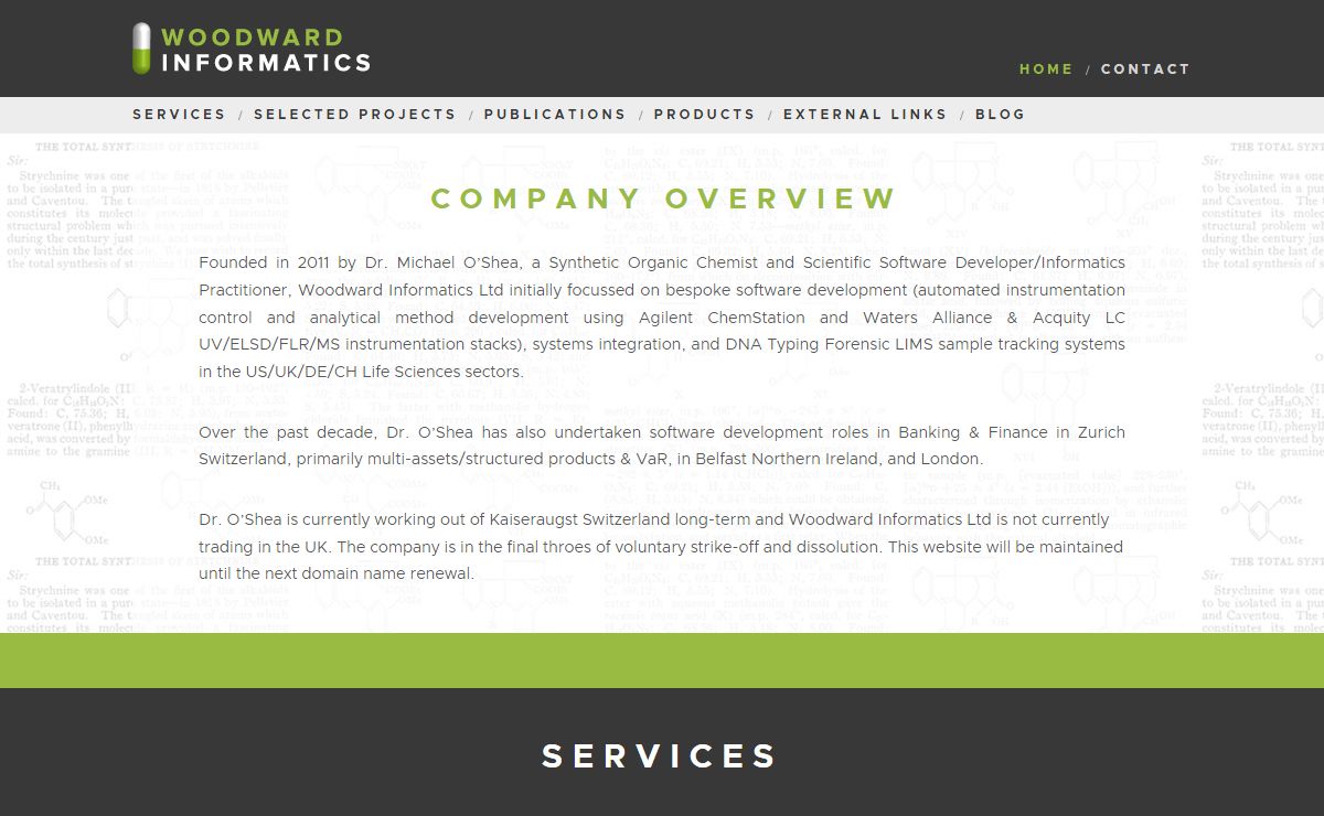 Home - Woodward Informatics Ltd