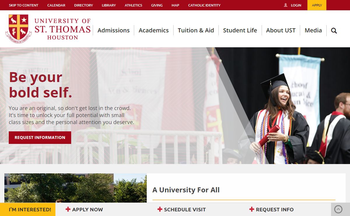 University of St. Thomas | Catholic University Houston, Tx