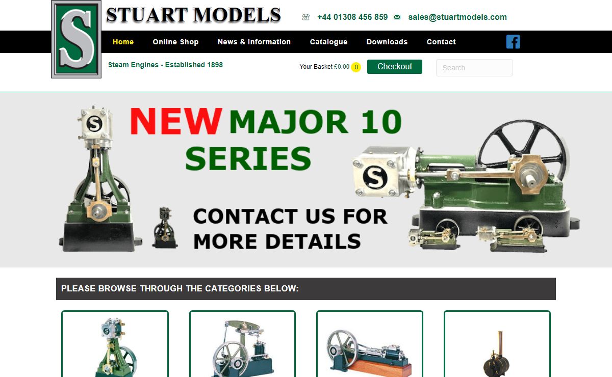 Stuart Models | Steam Engines | Model Engineering | Executive Toys