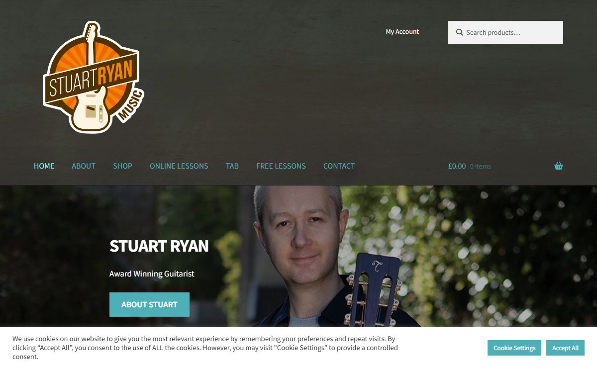 Stuart Ryan Music | Fingerstyle Guitarist | Guitar Books & Lessons