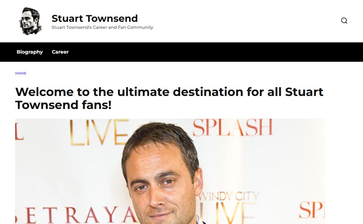 Stuart Townsend – Stuart Townsend's Career and Fan Community
