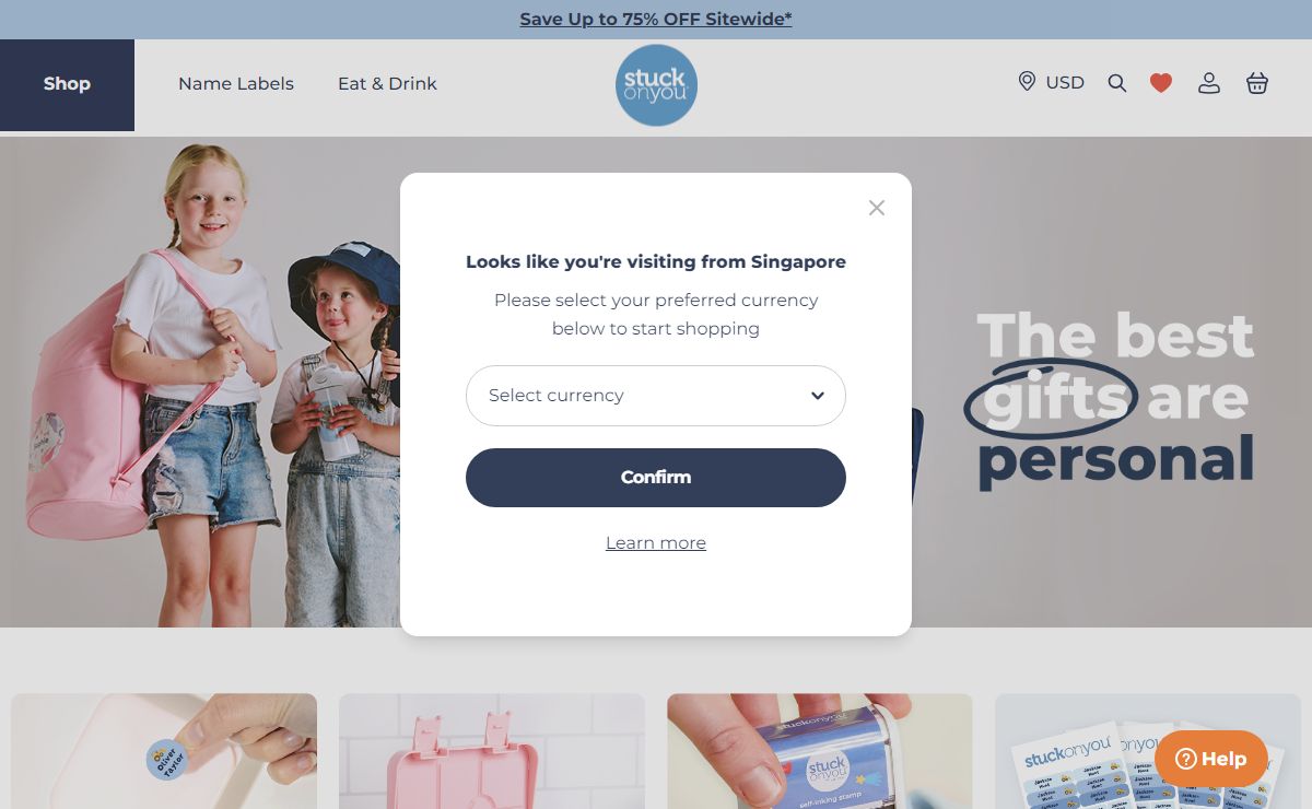 Stuck On You: Name Labels for Kids, Name Stickers, Clothing Labels