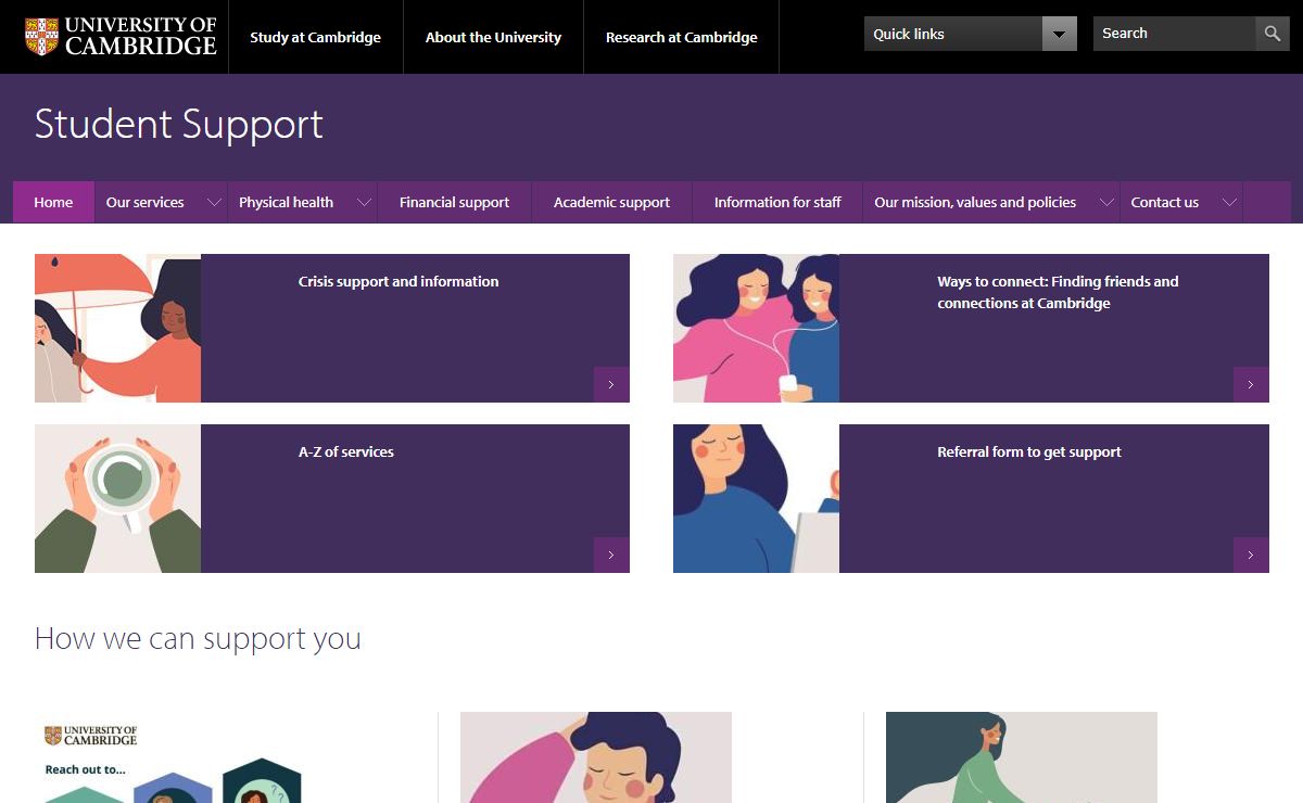 Student Support | University of Cambridge