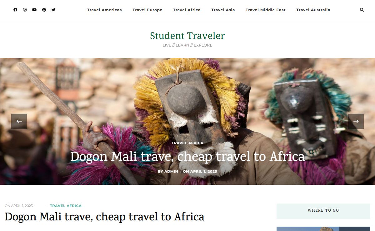 Student Traveler - LIVE // LEARN // EXPLORE