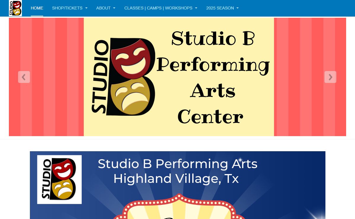 Studio B Performing Arts - Home
