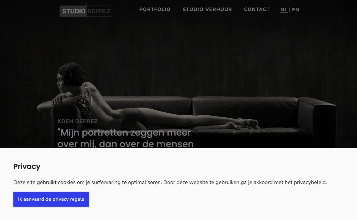 Fotostudio Deprez - Online portfolio - Verhuur studio