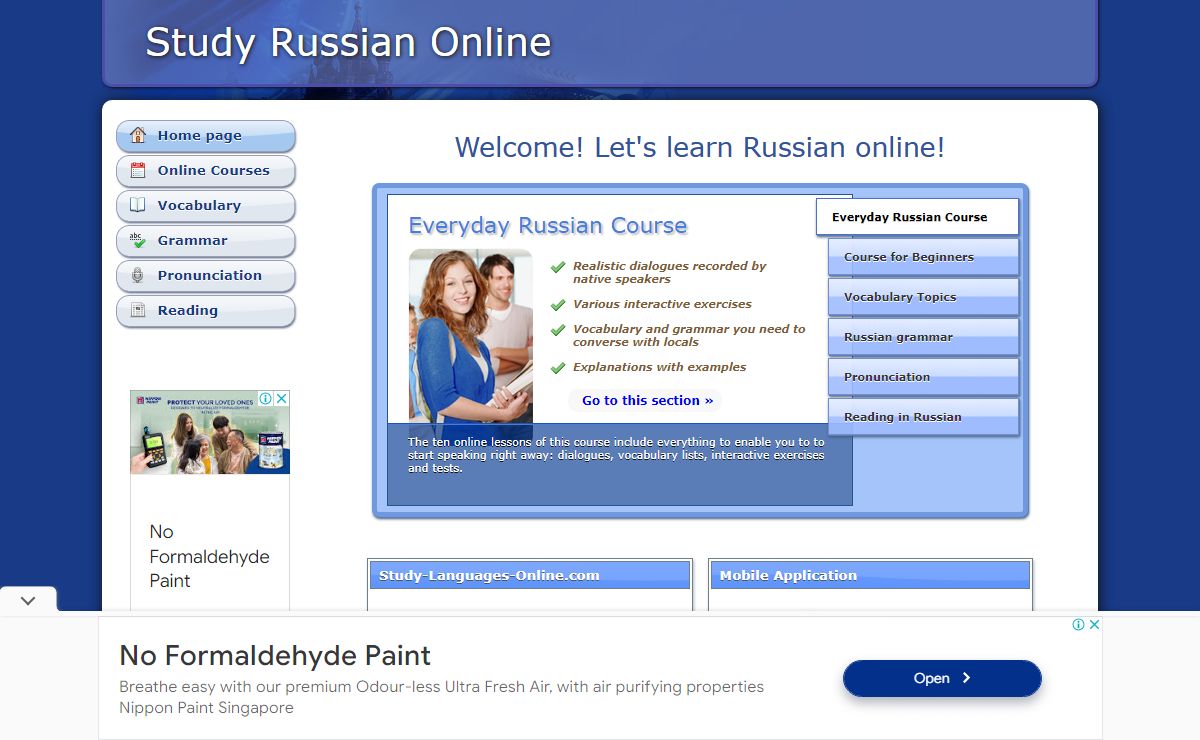 Study Languages Online: Learning Russian