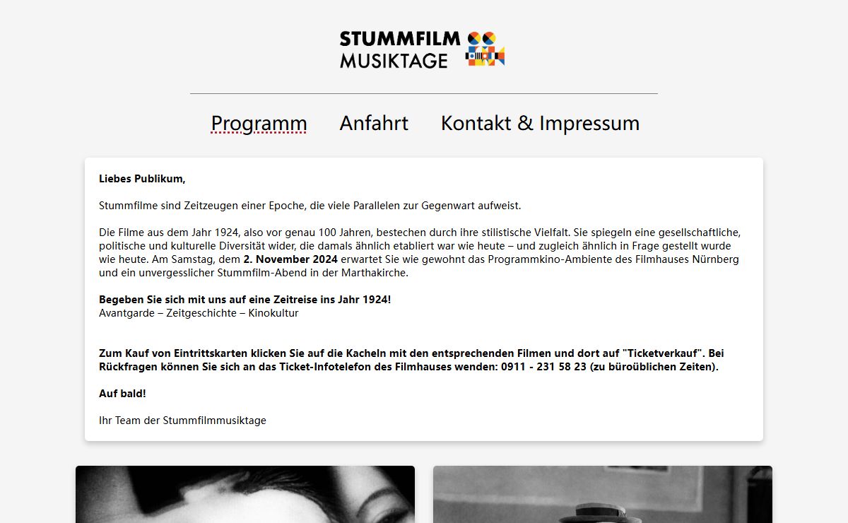 stummFILMMUSIKtage