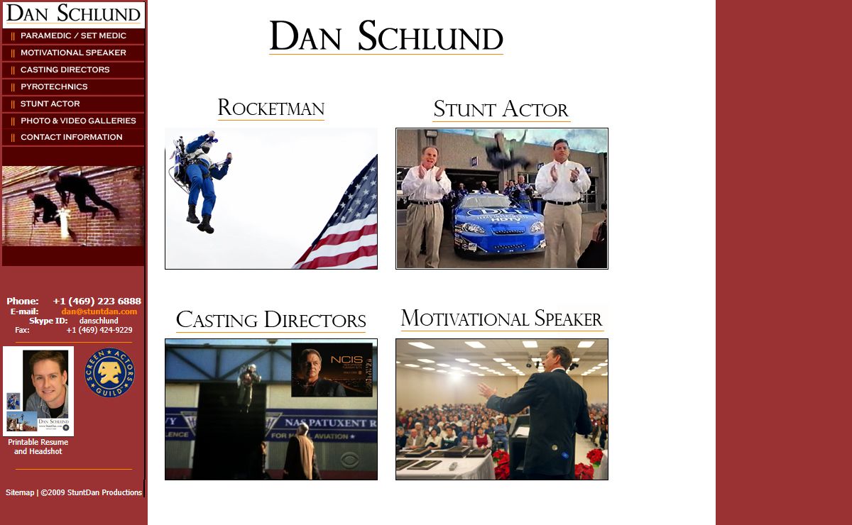 Dan Schlund - Jet Pack Pilot, Motivational Speaker, Pyrotechnician, Stunt Actor