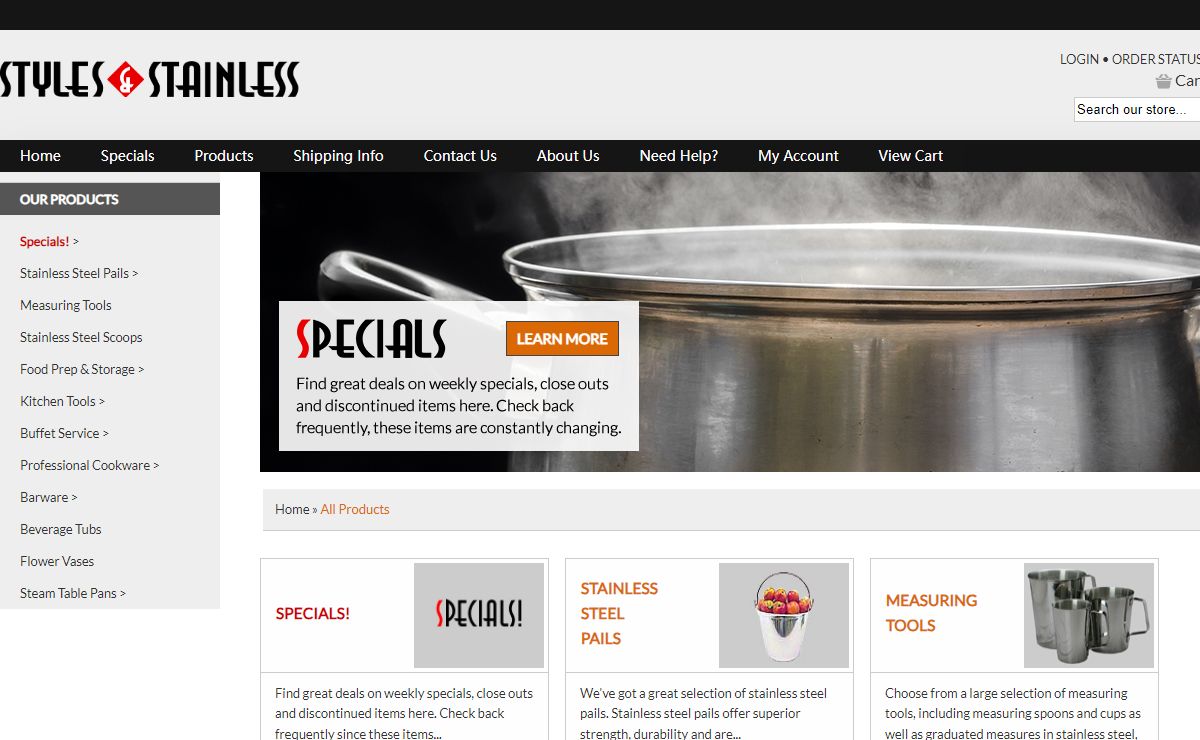 Stainless Steel Pails, Bar Sets, Stainless Steel Barware | Styles and Stainless