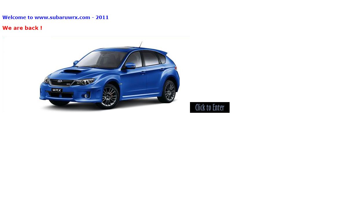 The Subaru WRX Web Site
