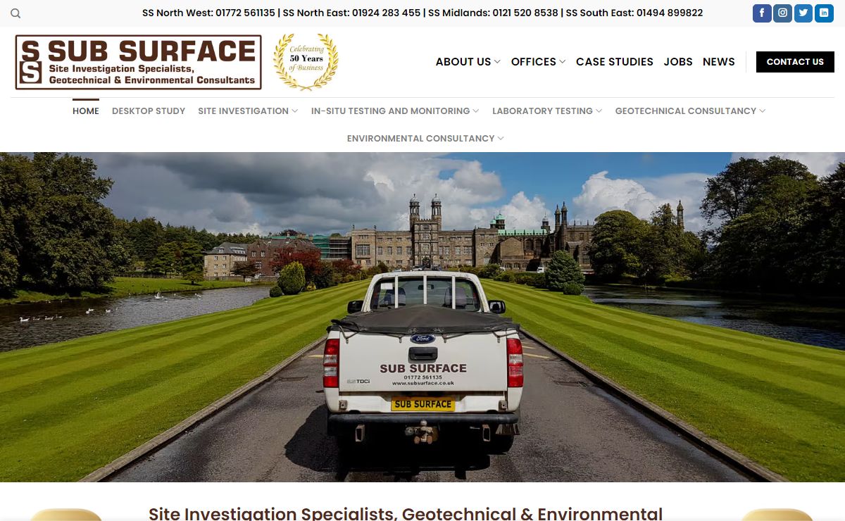 Site Investigation, Geotechnical & Environmental | Sub Surface Ltd