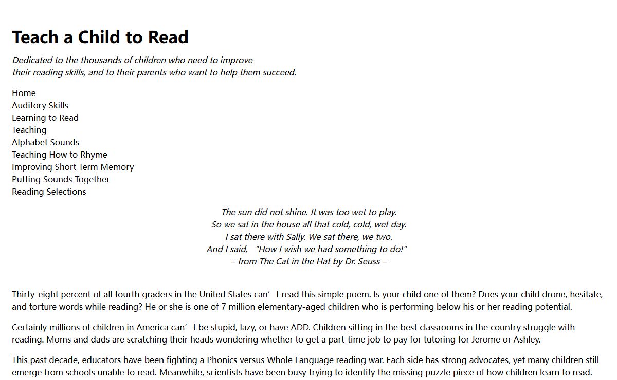Teach a Child to Read | Best Educational Websites and Small Estate Affidavit Forms