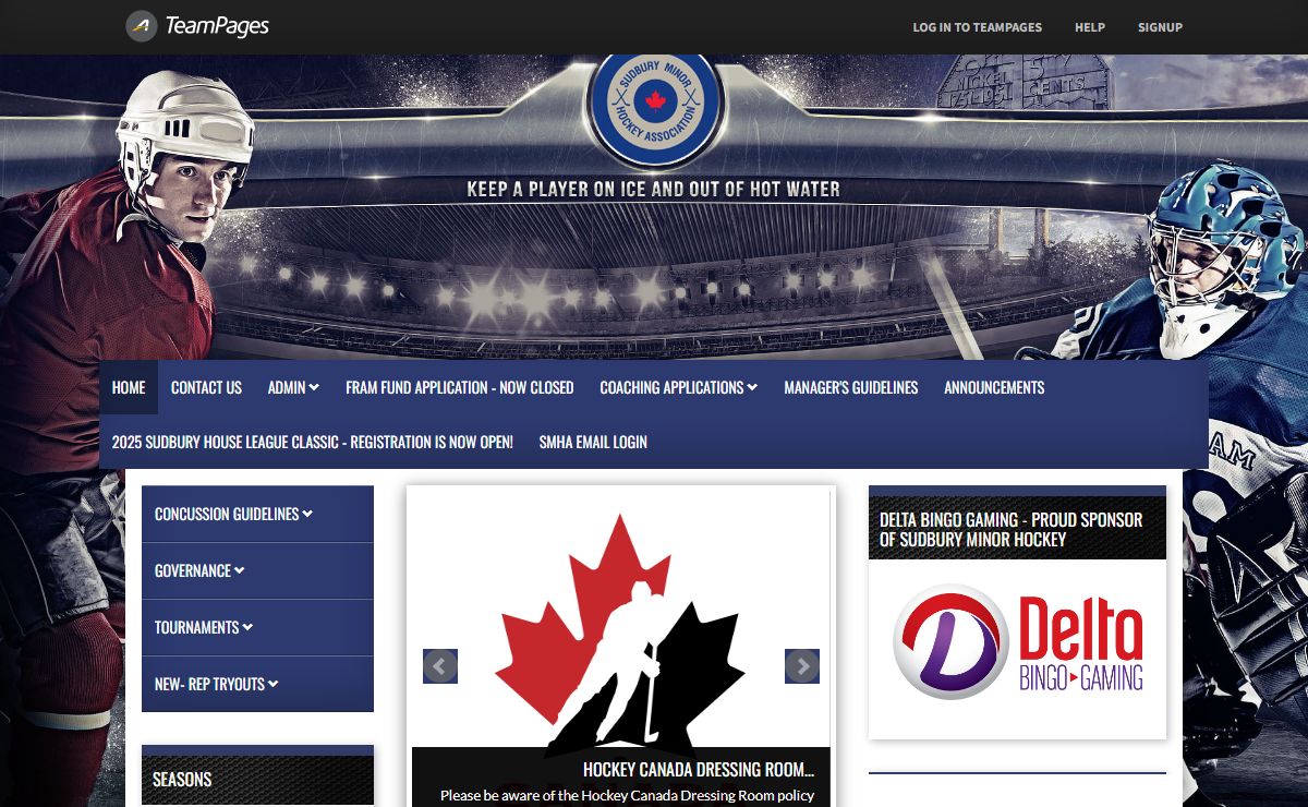 TeamPages: Sudbury Minor Hockey Association - Sudbury Minor Hockey Association
