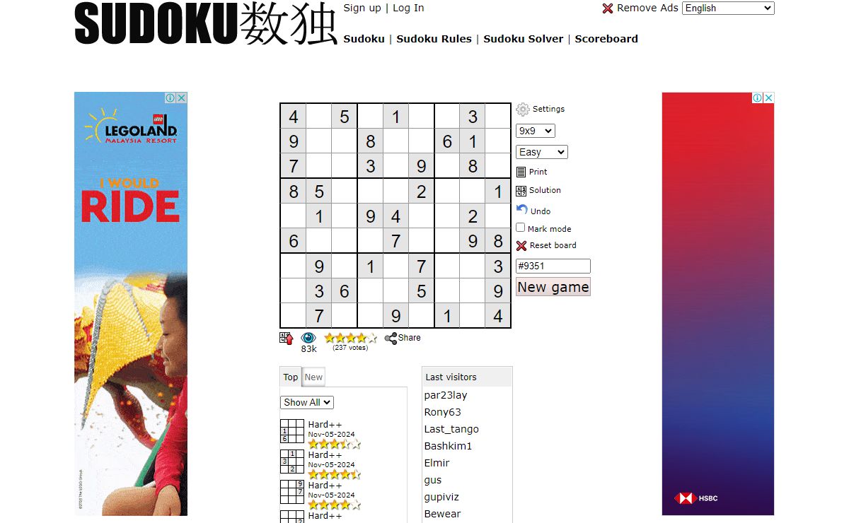 Sudoku - Play, Print & Share Free Sudoku Online puzzles