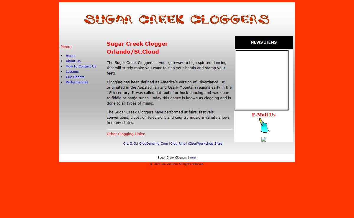 Sugar Creek Cloggers. Club, exhibition, competition teams
