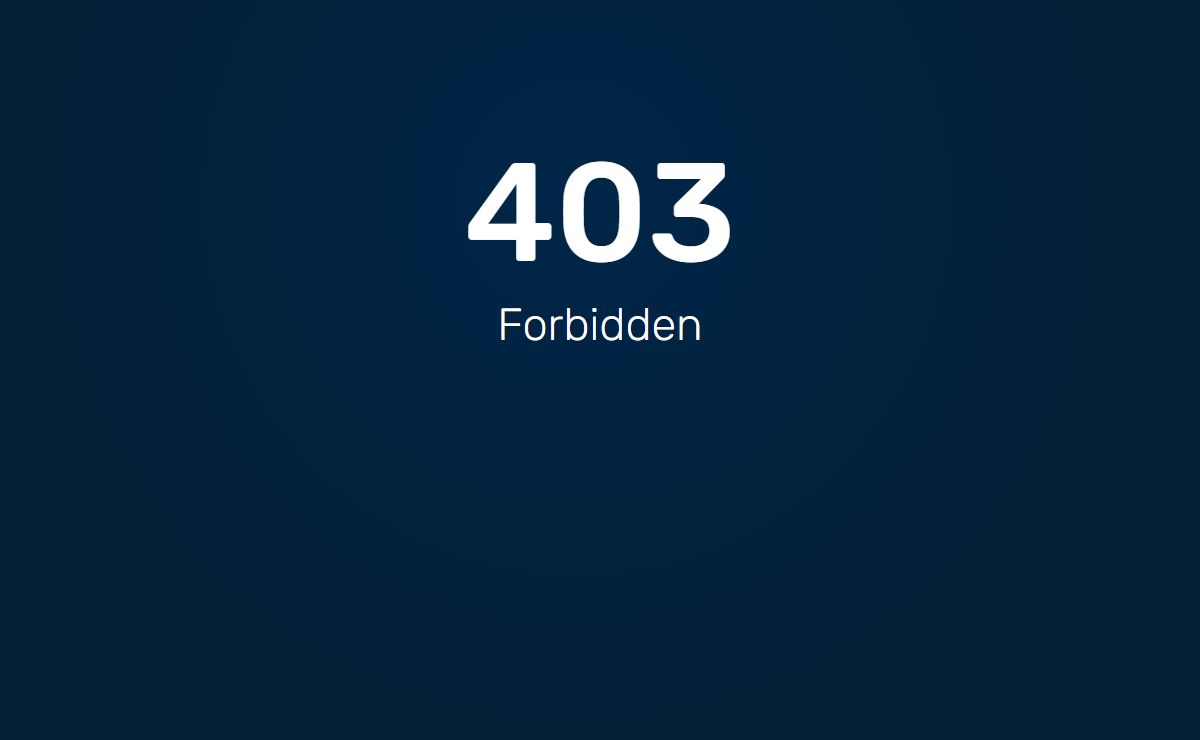 403 Forbidden
