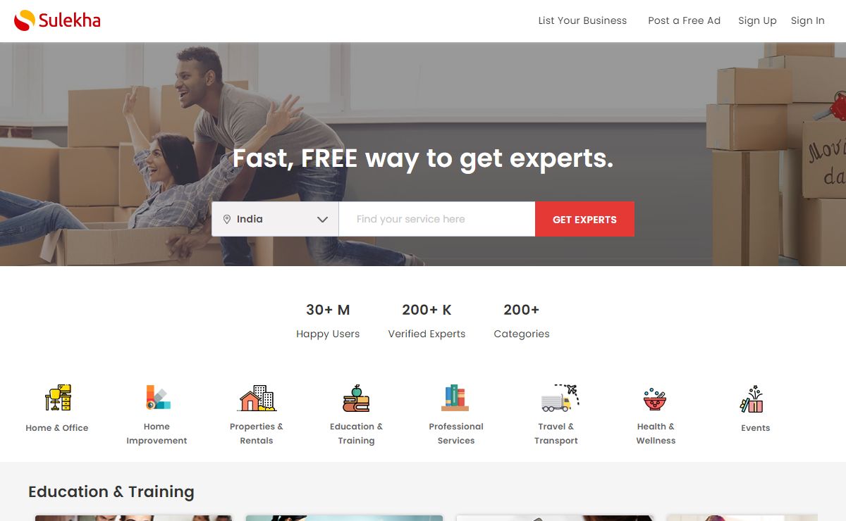 Sulekha - Connect with the right service experts