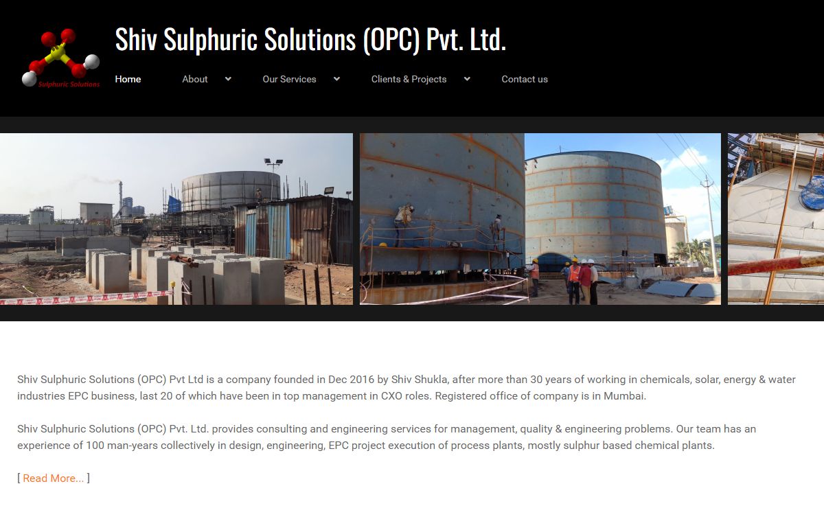 Shiv Sulphuric Solutions (OPC) Pvt. Ltd. - Home