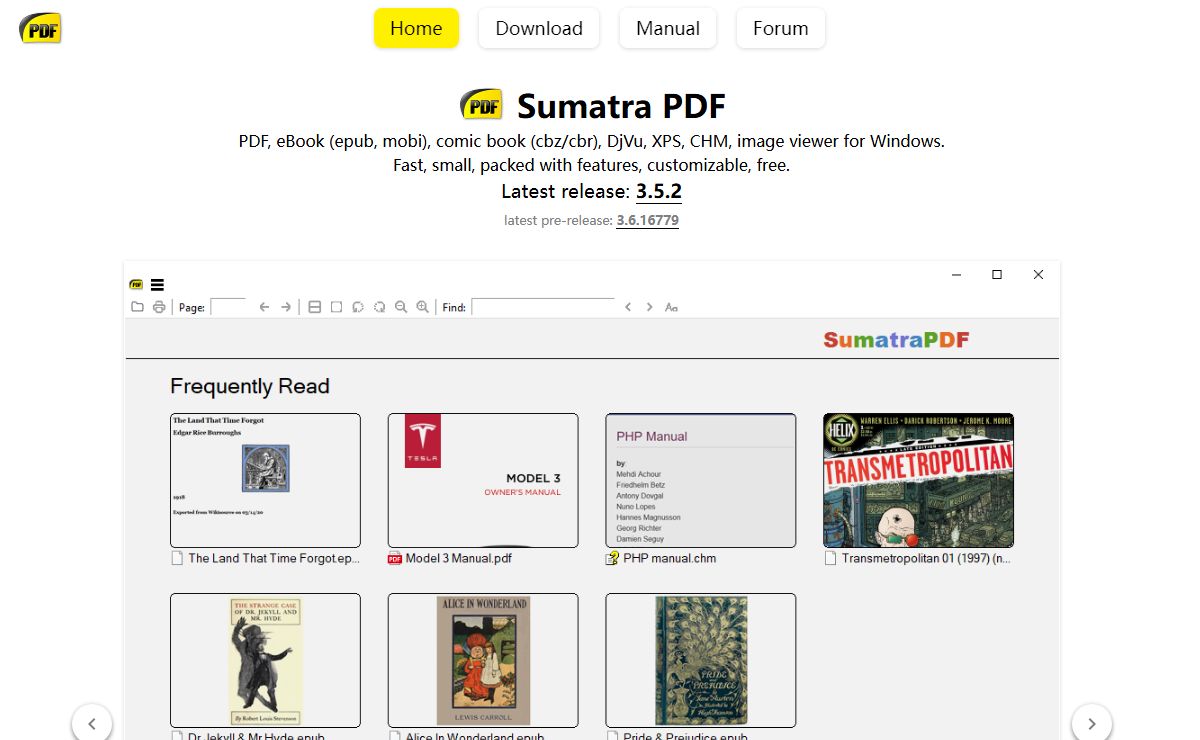 Free PDF Reader - Sumatra PDF