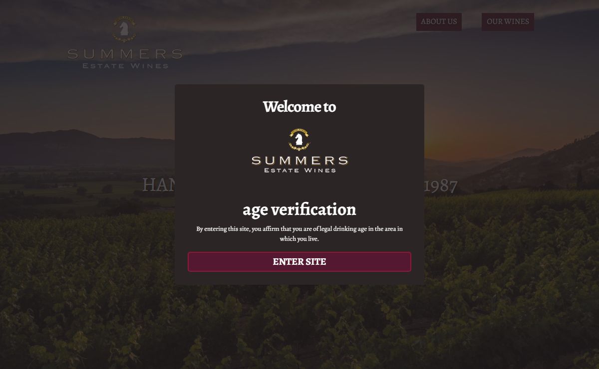 Summers Estate Wines – A family owned winery in Napa Valley, California