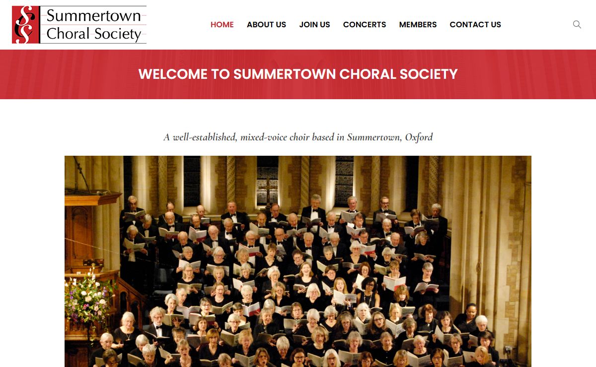 WELCOME TO SUMMERTOWN CHORAL SOCIETY - Summertown Choral Society