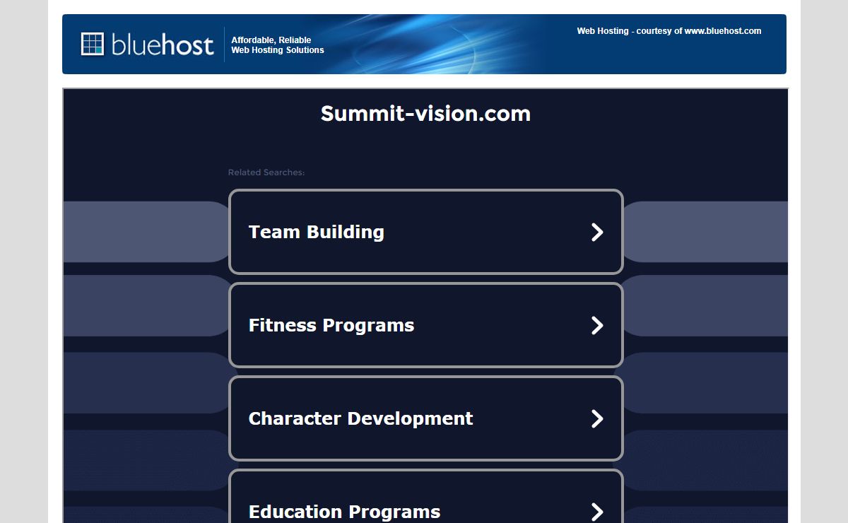 Welcome summit-vision.com - BlueHost.com