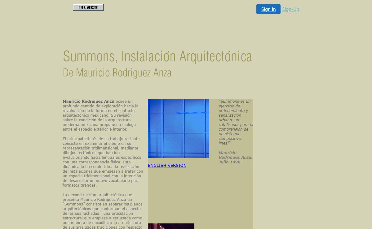 Mauricio Rodríguez Anza posee un profundo sentido de exploración hacia la revaluación de la forma en el contexto arquitectónico