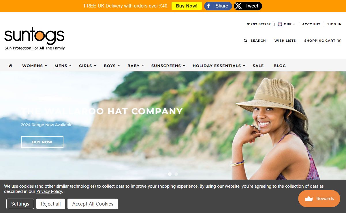 Suntogs: Sun Protection for all the Family | Sunscreen | Wallaroo Hats | UV Clothing