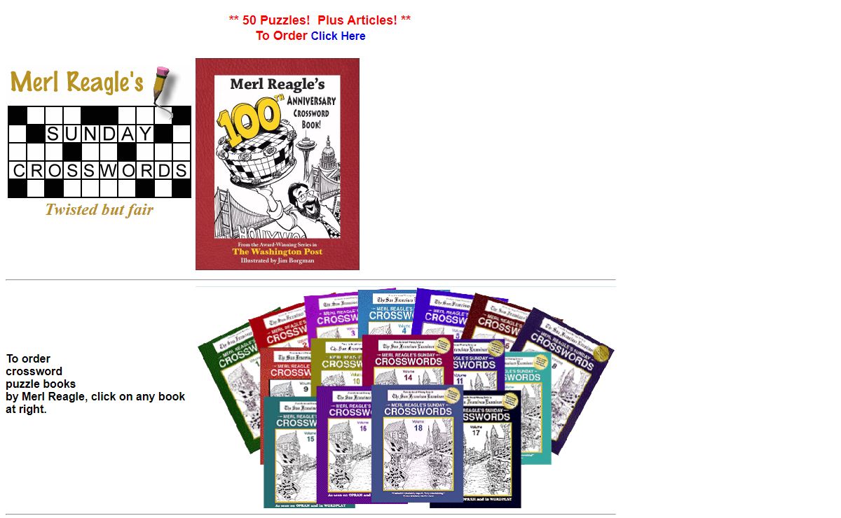 Merl Reagle's Sunday Crosswords