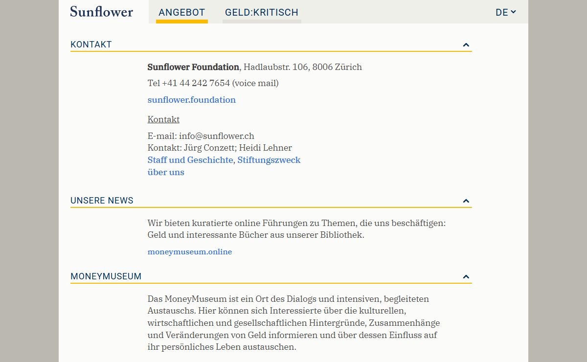 Sunflower | Angebot