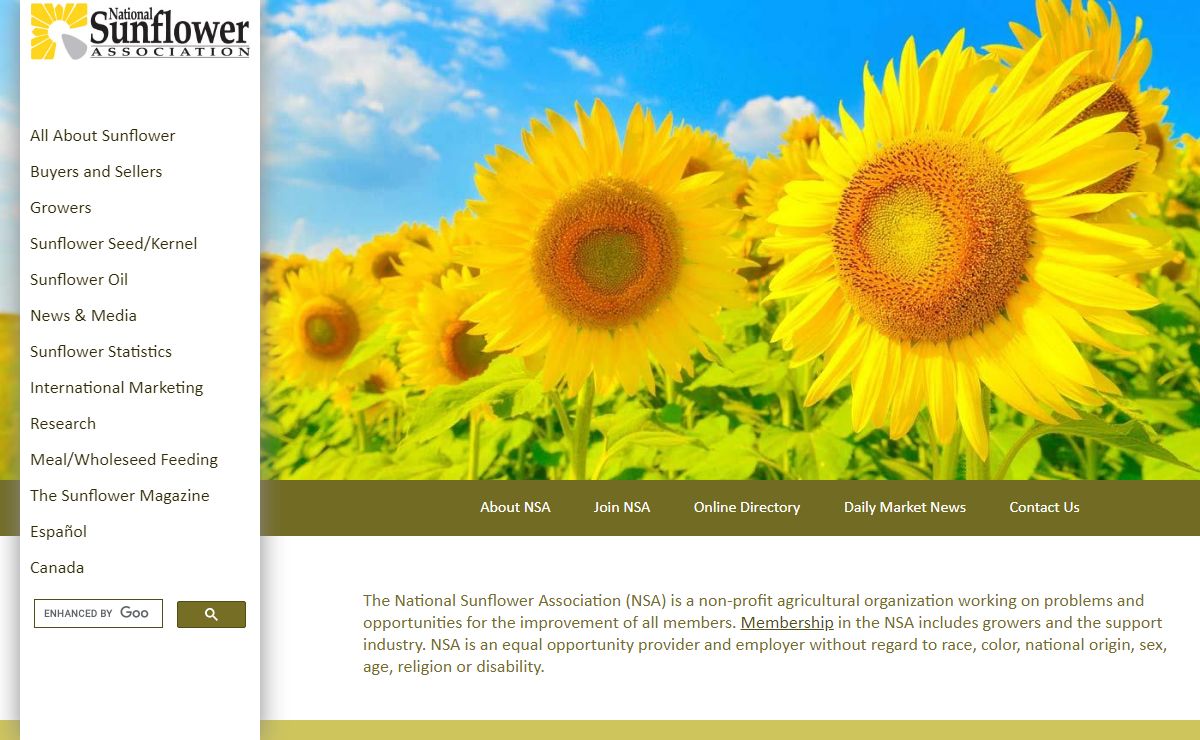 National Sunflower Association Home