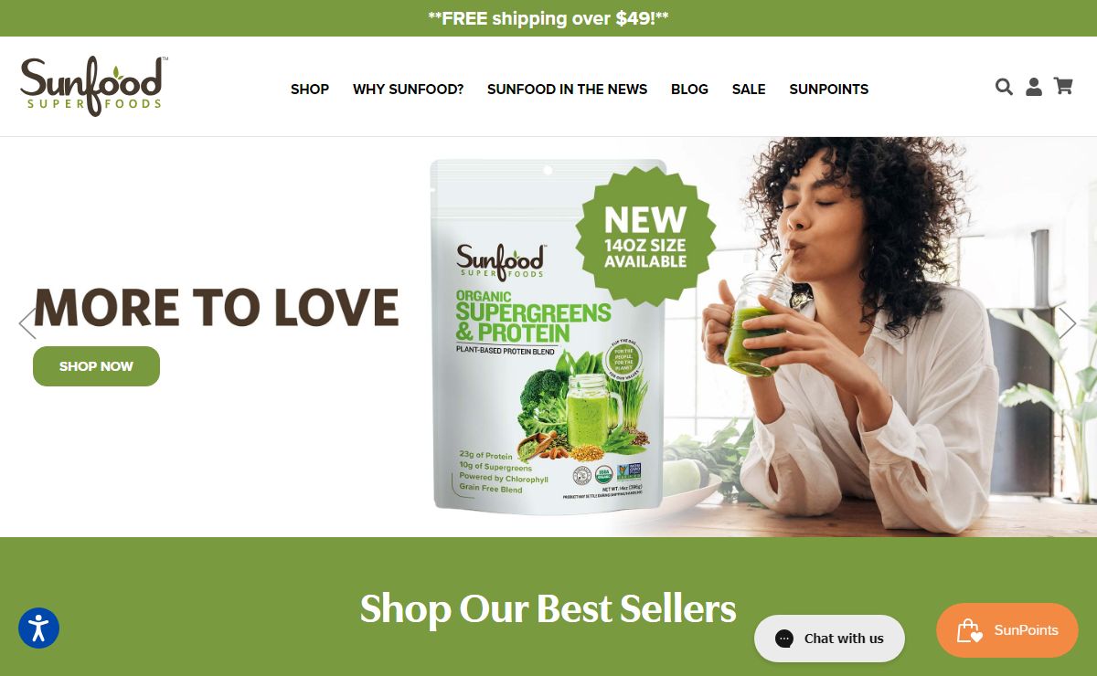 Sunfood - More Superfoods Per Serving
