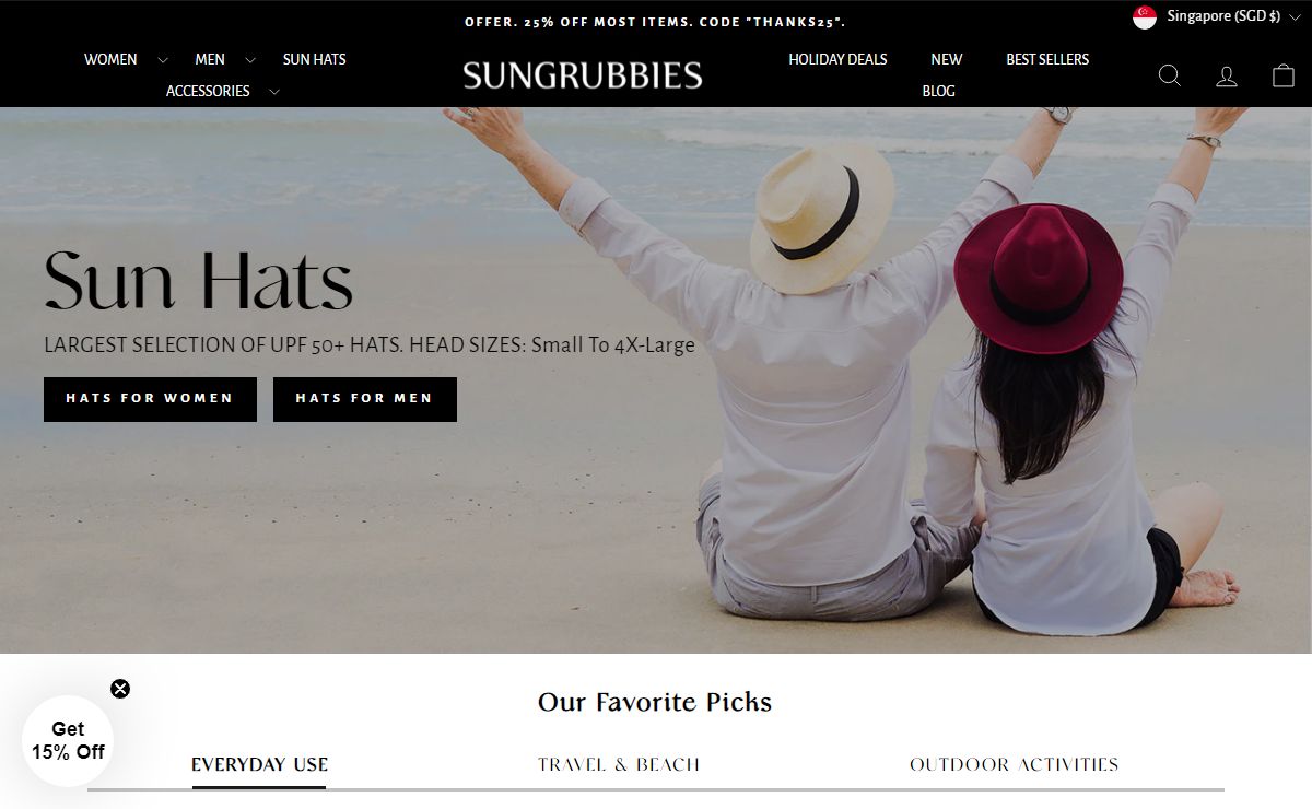 Sun Hats For Women & Men | Hats For Large Heads | UPF Hats – Sungrubbies