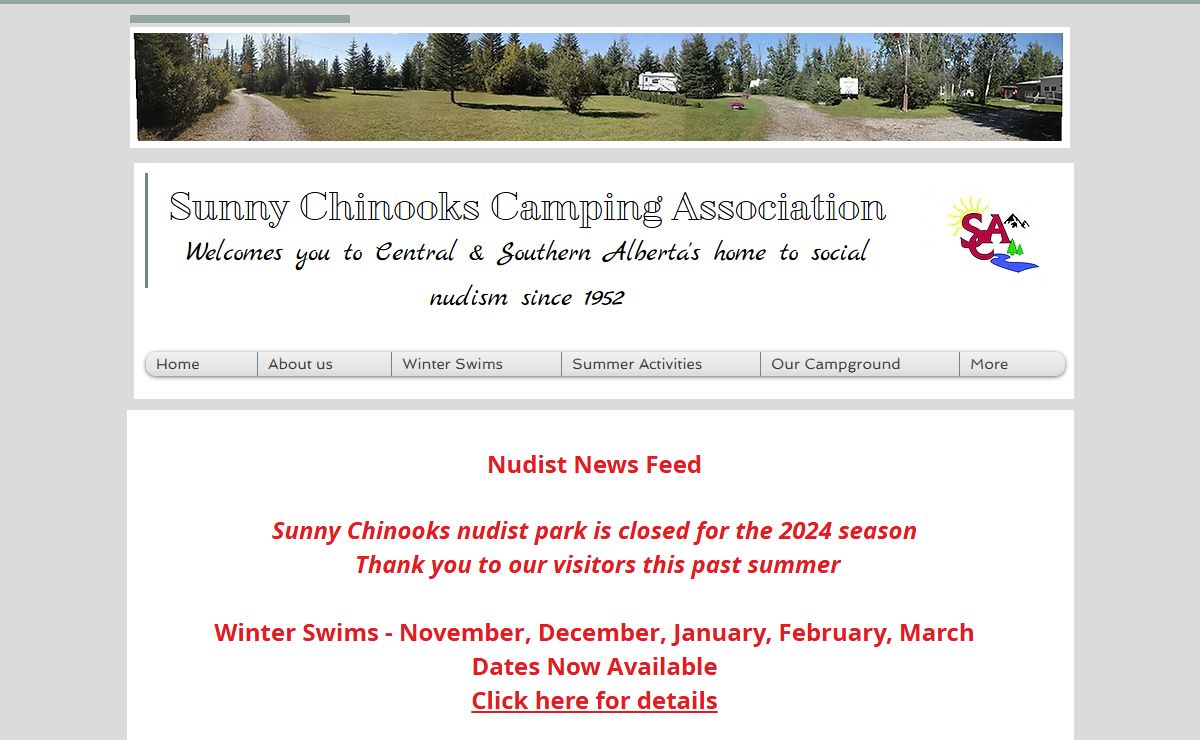 Sunny Chinooks Camping Association | nudist | Calgary, AB, Canada