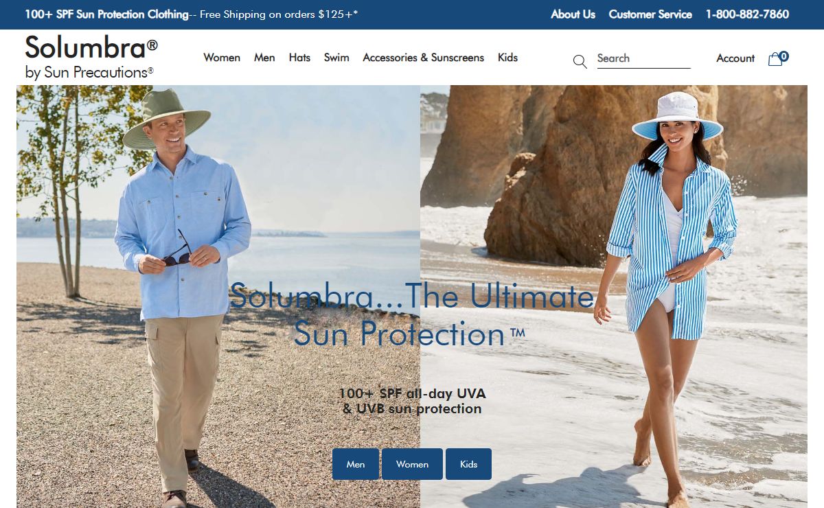 Sun Protective Clothing by Solumbra 100+ SPF Sun Protection Hats, Shirts, Pants and Accessories