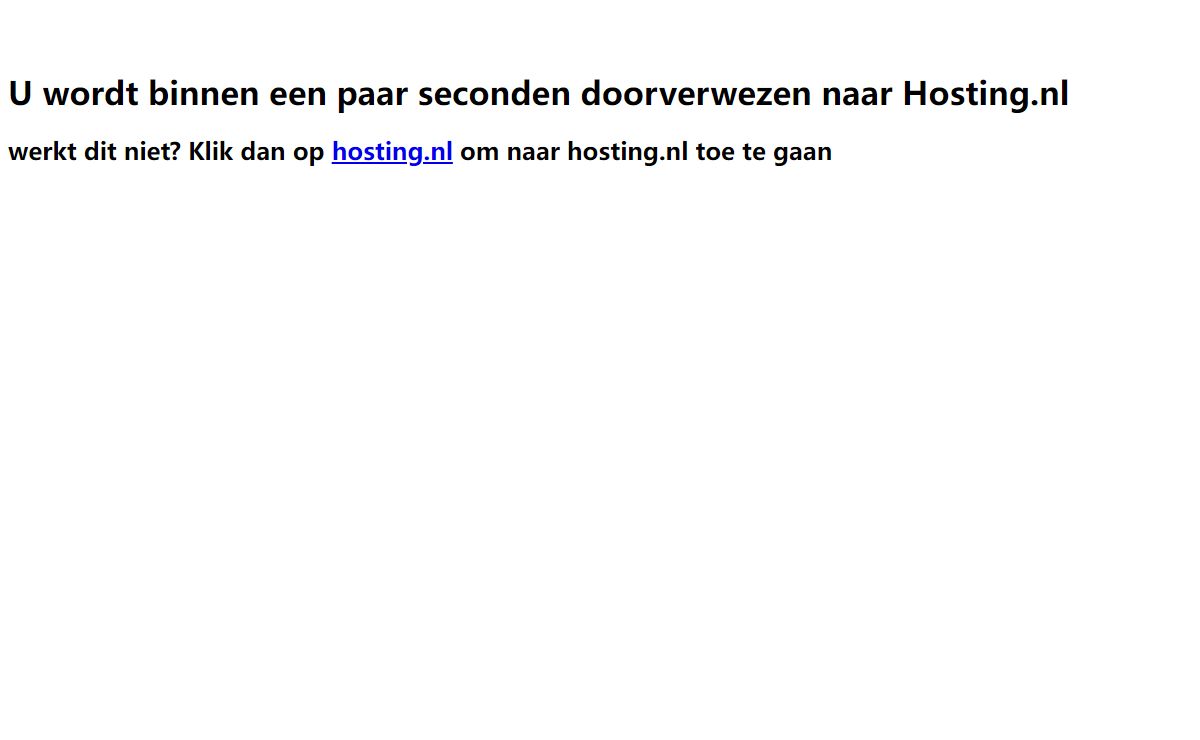 Reserveerd door Hosting.nl