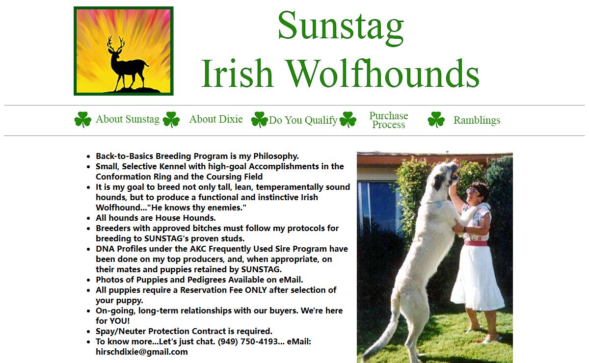 Sunstag Irish Wolfhounds